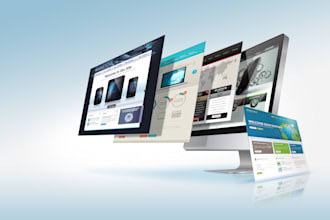 create and design a modern and unique website