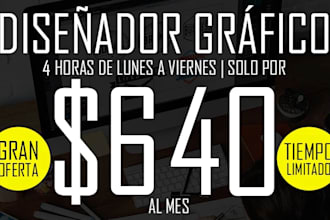 be your graphic designer in english or spanish
