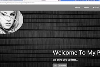 build and design a responsive webpage for you