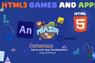 make an HTML5 game or app with phaser or animate