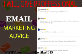 give professional email marketing advice