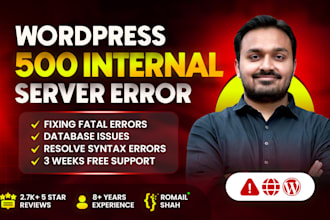 fix wordpress http 500 internal server error quickly in 1hr