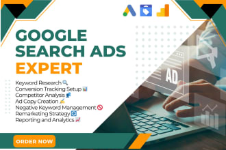setup, optimize and manage KPI focused google search ads