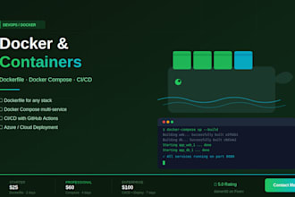 create a dockerfile and docker compose for your application