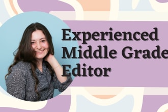 copy edit and proofread your middle grade novel