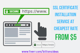 install SSL certificate or fix ssl certificate issues