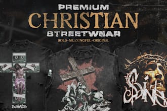 design christian streetwear graphics for your brand