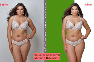 do any types of retouching masking and other graphics design