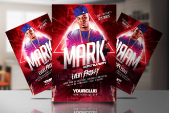 design professional instagram, birthday, and party flyers posters