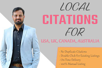 build manually local citations in top directories