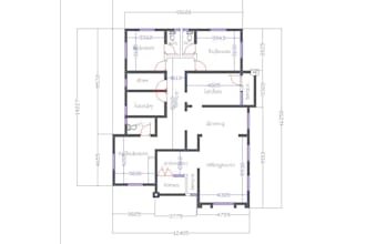 draw the architectural design of building plan