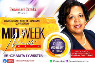 do online church flyer, facebook, instagram, social media, event