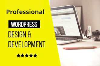 build a professional  wordpress website or blog