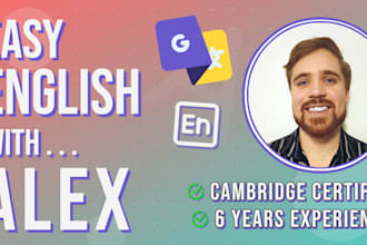 tutor you in english as a native speaker