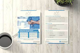 do top quality business flyer and brochure within 24 hours