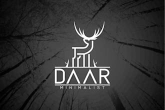 design flat minimalist logo with all source files