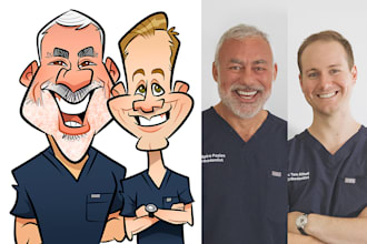 draw a caricature of you a friend or a loved one