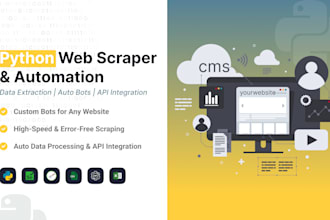 develop a custom python web scraping, automation bot for you
