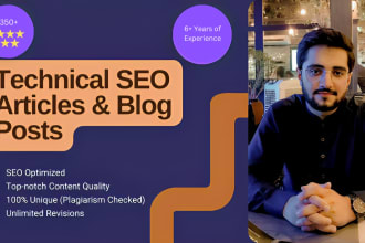 write technical SEO articles and blog posts