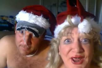 make a christmas santa redneck greeting card testimonial couple fun thing