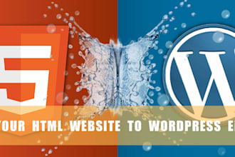 convert html or psd to responsive wordpress wesbsite
