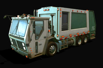 do lowpoly aaa quality 3d model for games
