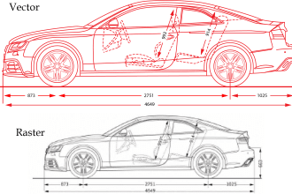 draw a detailed vector line art of any diagram, product or illustrations