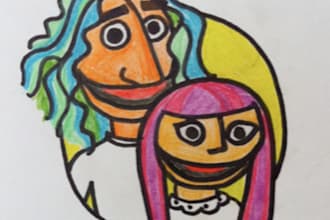 draw a puppet version of you