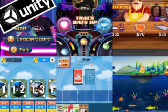 reskin and develop unity 3d game for you