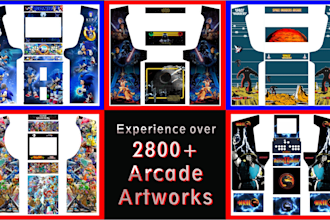 design arcade cabinet artwork and wraps