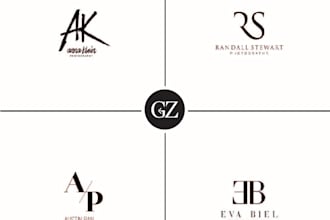 design professional flat minimal clean logo design