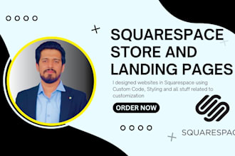 develop squarespace store website and SEO optimization