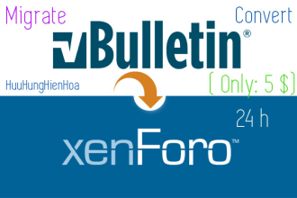 convert vbulletin to xenforo forum