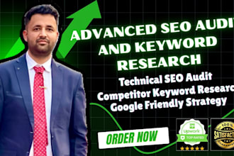 do an advanced SEO audit and keyword research