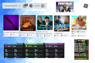 play fortnite,roblox or minecraft with you