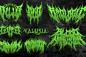 design brutal death metal, black metal, metalcore, hardcore logo for your band