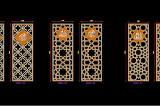 create vector dxf file by autocad for laser cutting or cnc