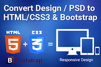 covert psd to html with responsive layout