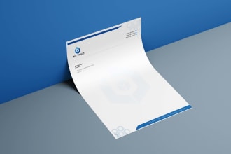 design creative letterhead and ms word document