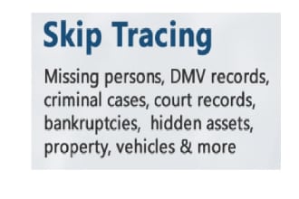 provide skip trace service for real estate property