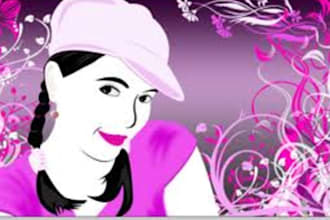 illustration your image in vector style with in 48 hrs