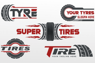 make tyre and automotive logo professionally