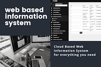 create a web based information system