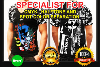 do any type of color separation for screen printing