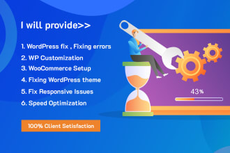 help you fix any kind of wordpress bug or issues