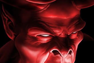 narrate voice over texts in a demonic voice fully custom