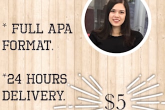 proofread your apa format