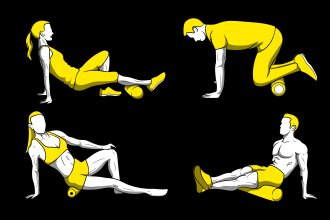 draw workout exercise pose fitness yoga illustrations