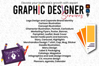 do all kind of graphic design, photoshop, illustrator and corel draw work