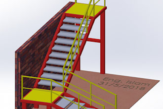 design 3d modelling of a steel structure